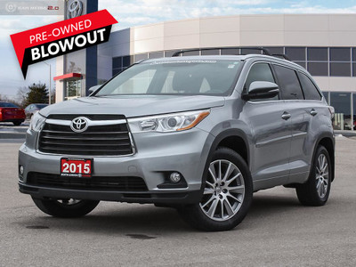 2015 Toyota Highlander XLE LOW KMS, NO ACCIDENTS