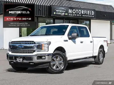 XLT SuperCrew w/ XTR Package 6.5' Box with 5.0L V8! Beautiful White Exterior On Grey Cloth Exterior!...