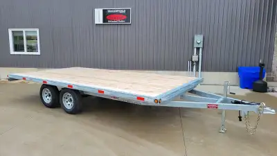 7000lb 14ft Duratrail Galvanized Deckover Tandem Axle Trailer. Features: 7000lb GVWR Dual 3500 lb EZ...