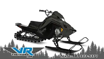 VR Thetford Paiement à partir de 70$/sem. + TX. 2025 Polaris 9R RMK Pro 155 Rabais VR Thetford 850$...