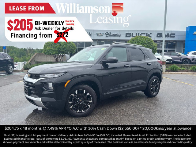 2022 Chevrolet TrailBlazer LT PREVIOUS DAILY RENTAL | PARK AS... in Cars & Trucks in Kawartha Lakes