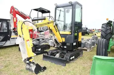 MIVA VA13C MINI EXCAVATOR (UNUSED) 2023 YEAR, CAB, FRONT WIPER, LIGHTS, DIGGING BUCKET & THUMB, RUBB...