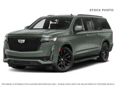 The 2023 Cadillac Escalade ESV Sport Platinum 4WD, finished in Dark Emerald Metallic with a Whisper...