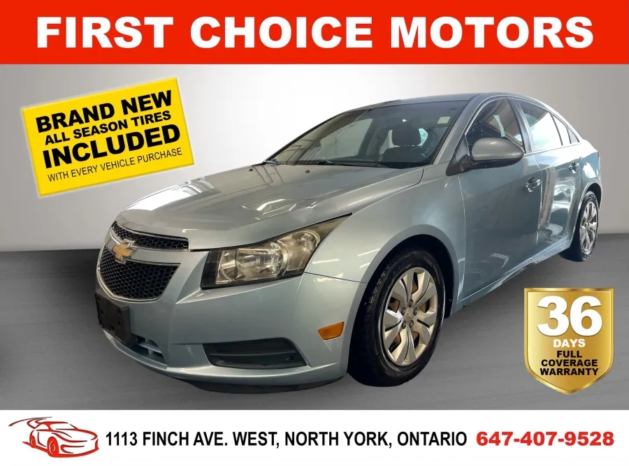 2012 CHEVROLET CRUZE LT ~AUTOMATIC, FULLY CERTIFIED WITH WARRANT