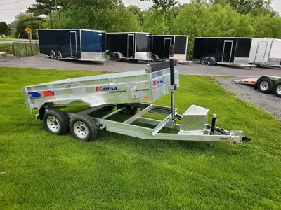 2025 K-Trail 6x12 HD Dump Trailer 5 Ton ( NO MORE RUST ) Fully Galvanized 14000LBS FRONT MOUNT CYLIN...