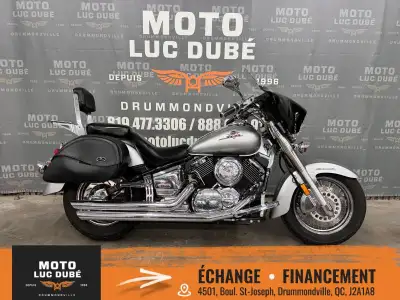 Yamaha V-Star 1100 Classic 2000 MOTO VENDU TEL QUEL SANS INSPECTION NI GARANTIE 90 687 KM FAIRING DO...