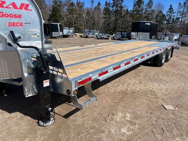2024 K Trail 25+5 flat bed, 24,000 lb Gooseneck Deckover in Cargo & Utility Trailers in Cape Breton - Image 4