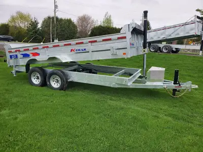2025 K-Trail 7'x16' 7 Ton HD EXPERT Dump Trailer Galvanized NO MORE PAINTING Comes with built in cha...