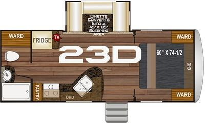 2023 NORTHWOOD Nash 23D Travel Trailer in Travel Trailers & Campers in Edmonton - Image 3