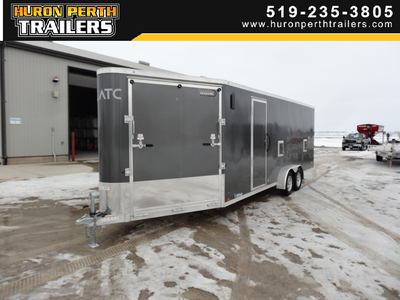 HURON PERTH TRAILERS BLOW OUT SALE!!!! 2023 ATC 7x22+6 Aluminum Snowmobile Trailer 7ft Wide x 22ft L...