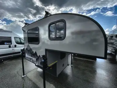 Soaring Eagle ADLAR truck camper 5.0 highlights: 45in.in. x 72in.in. Cab Over Bunk Fits Short Bed Tr...