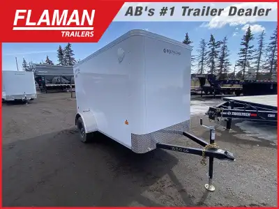2025 ROYAL 5'X10' ENCLOSED CARGO TRAILER Color: White (1) 2900lb Lippert Spring Axle Tires: ST205/75...