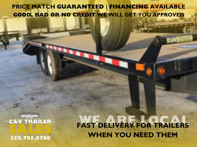 2021 CANADA TRAILERS 102 X 25' Tandem axle deck over trailer (GV in Travel Trailers & Campers in Prince George