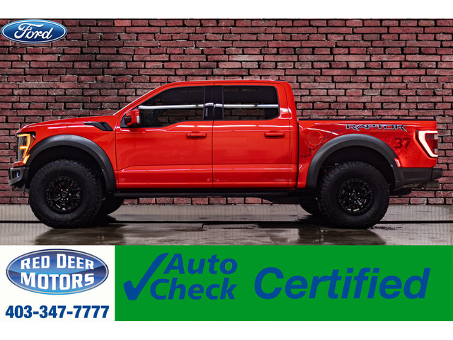 2023 Ford F-150 4x4 Super Crew Raptor Leather Roof Nav BCam in Cars & Trucks in Red Deer