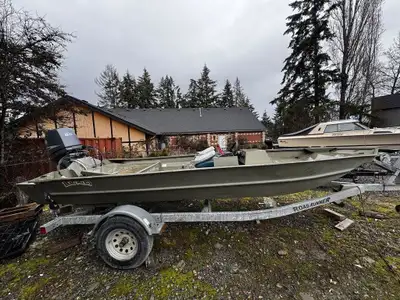 2004 Lund Boat Co 1648 BOAT MOTOR TRAILER PACKAGE - DEMO 2004 Lund 1648M Jon Boat Rigged with 2011 Y...