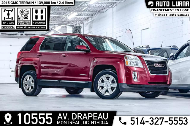 2015 GMC Terrain SLE1 4 CYL/AWD/MAGS/CRUISE CONTROL/BLUETOOTH dans Autos et camions  à Ville de Montréal