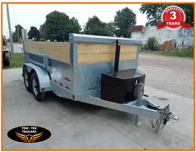 2023 - Tow Tek Galvanized 7 x 12 Dump trailer These trailers are high quality and carry a Three year...