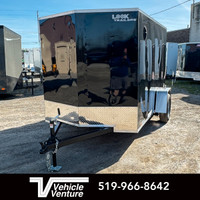 2024 LOOK 6X10 FLAT TOP V-NOSE RAMP DOOR BLACK