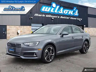 Check out this certified 2019 Audi A4 Sedan Komfort Quattro | Leather | Sunroof | Heated Seats | Pow...