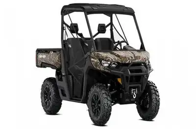 NEW 2025 Can-Am Defender XT HD7 in wildland camo/black. This Econo-Priced work SSV features the Rota...