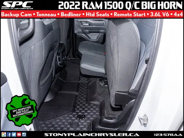 2022 RAM 1500 Big Horn 4x4 Quad Cab 6'4 in Cars & Trucks in St. Albert - Image 23