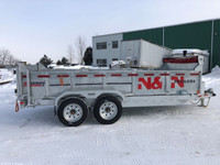 7X14 HEAVY DUTY DUMP N&N GALVANIZED