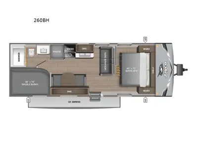 Please Call Us At 613.851.7326 with any questions? Jayco Jay Flight SLX travel trailer 260BH highlig...