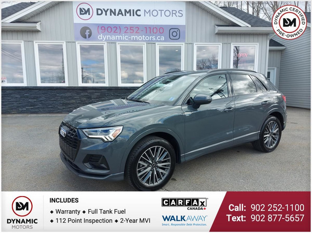 2022 Audi Q3 45 Komf AWD! ONE OWNER! AUDI WARRANTY! BLACK PACK! in Cars & Trucks in Bedford