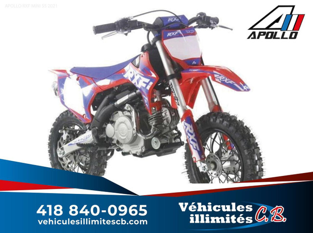 2023 Apollo Motors RXF Mini 55 FINANCEMENT BANCAIRE DISPONIBLE in Dirt Bikes & Motocross in Québec City