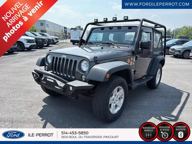 2016 Jeep Wrangler SPORT 4X4, MANUELLE, BLUETOOTH in Cars & Trucks in City of Montréal - Image 2