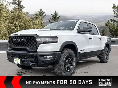 Conquer any terrain with this 2025 Ram 1500 Rebel Crew Cab, boasting a powerful 3.0L I6 Hurricane Tw...