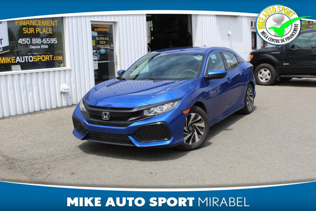 Honda Civic Hayon LX CVT 5 portes 2017!! SEULEMENT 72 350 KM!! I in Cars & Trucks in Laval / North Shore