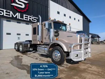 1 Owner, LOW KMS! 1,081 hrs on inframe. 2005 Kenworth T800 Tandem KMS: 513,196 ECM verified HRS: 16,...