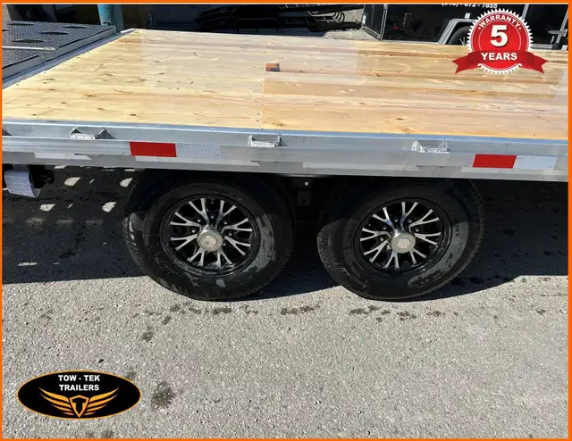 2024-Tow Tek 25' Aluminum deck Over/Flat bed 14K,fold flat ramps in Cargo & Utility Trailers in Mississauga / Peel Region - Image 5