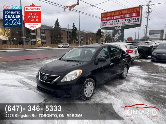 2012 Nissan Versa 4dr Sdn CVT 1.6 SV in Cars & Trucks in City of Toronto - Image 2