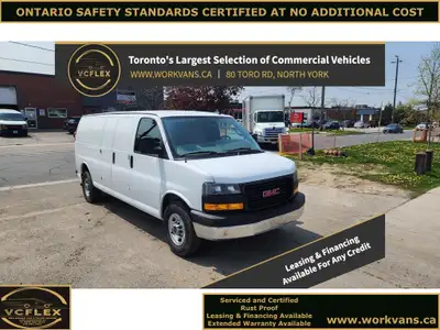 2021 GMC Savana G2500 155WB Extended Cargo Van - 82,000km - Equipped with 4.3L V6 Gasoline Engine, A...