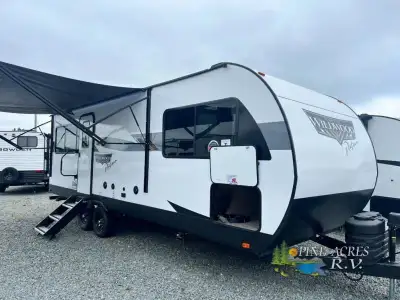 Forest River Wildwood Platinum travel trailer 22ERASX highlights: Rear Kitchen Walk-Through Bathroom...