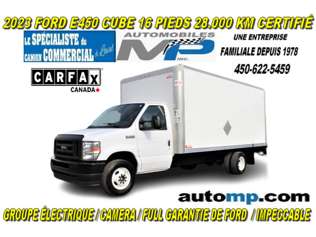  2023 Ford E-Series Cutaway Chassis E450 CUBE 16 PIEDS 28.000 KM in Cars & Trucks in Laval / North Shore