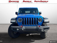2023 JEEP WRANGLER RUBICON 4-DOOR 4X4 - Hydro Blue Exterior Black Leather Bucket Seats with Rubicon... (image 1)