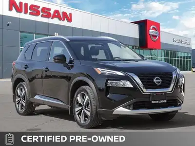 Recent Arrival! AWD. 2022 Nissan Rogue Platinum 4D Sport Utility Super Black CVT with Xtronic AWD 1....