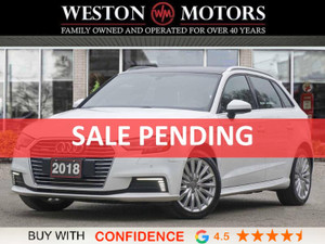 2018 Audi A3 PRESTIGE*LEATHER*HYBRID*SUNROOF*REVCAM*PWR GROUP