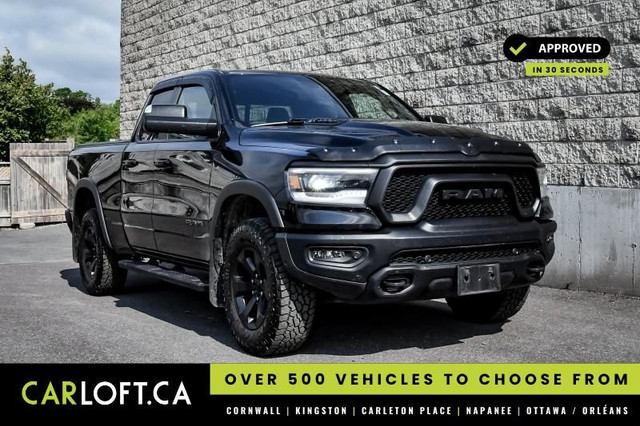 2021 Ram 1500 Rebel • RUNNING BOARDS • TONNEAU COVER • NAVIGATIO in Cars & Trucks in Kingston