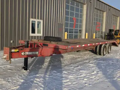2014 TrailTech Pintle Hitch Highboy Deckover Trailer This 2014 TrailTech Highboy Deckover is built f...