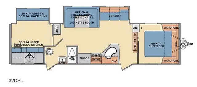 2015 Shasta RVs Revere 32DS in Travel Trailers & Campers in Truro - Image 35