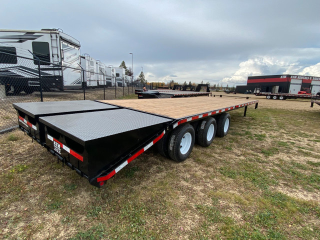 2026 32' Triple Dually Flat Deck Trailer (3)10k Axles Monster Ra in Cargo & Utility Trailers in Red Deer - Image 3
