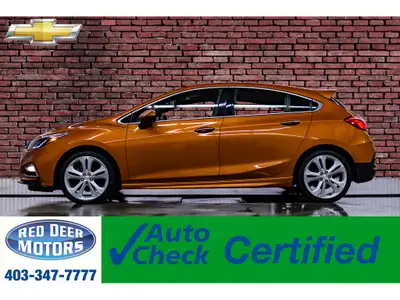 **MECHANICALLY CERTIFIED** 128,894 KM This 2017 Chevrolet Cruze Premier RS Hatchback is powered by a...