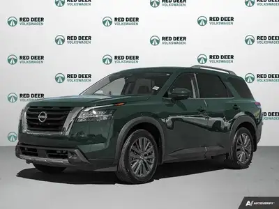 The 2023 Nissan Pathfinder SL 4WD in a stunning green finish perfectly combines rugged 4x4 capabilit...