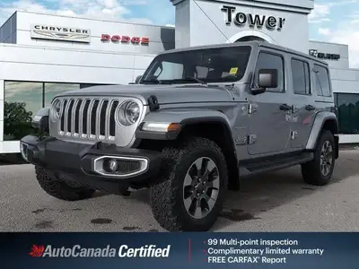 Conquer any terrain with this 2018 Jeep Wrangler Unlimited Sahara, boasting a powerful 3.6L Pentasta...