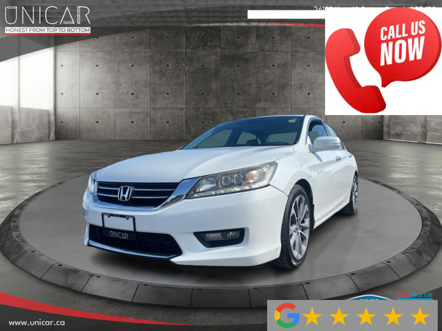 2014 Honda Accord Sedan Touring Navi Leather Sunroof Heated Seat in Cars & Trucks in Markham / York Region - Image 3