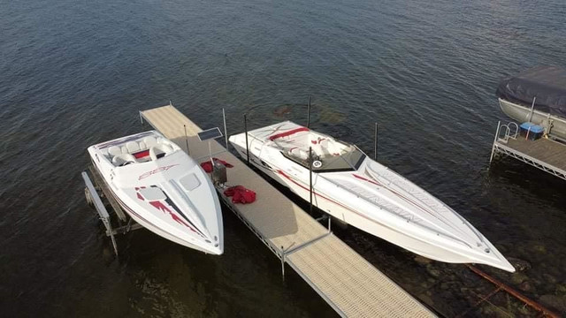 2024 BT Dock on post CEDAR & Plastic Starting from $960 COMPLET  in Powerboats & Motorboats in Mississauga / Peel Region - Image 4